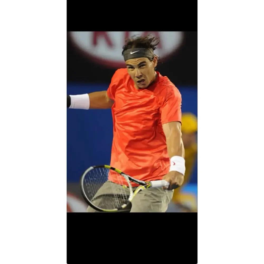 Nike Rafa Nadal Player Edition Bull ADV Shirt Men’s S Orange Australian Open